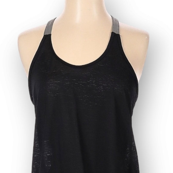 Punto Blanco Active Tank Top Size XS Black Gray Racer Back Reflective Strip - Picture 4 of 6